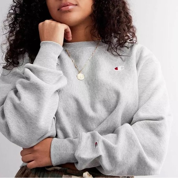 Champion cropped crewneck sweatshirt - Picture 2 of 6